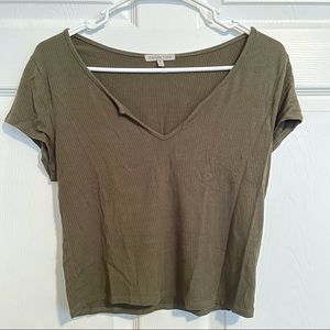 Charlotte Russe Green Crop Top